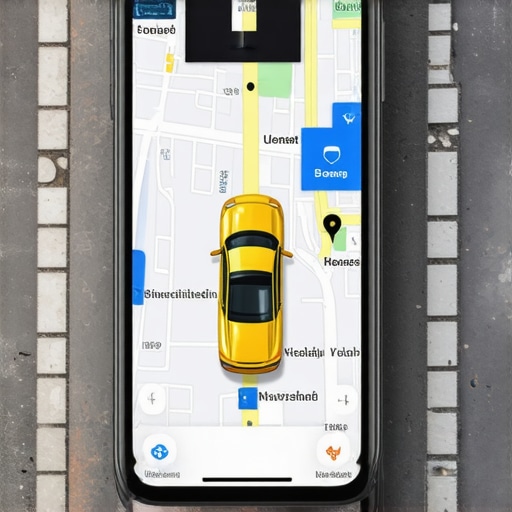Mobile app displaying live vehicle location and route