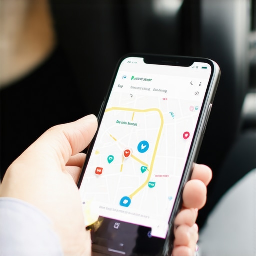 Trusted driver monitoring real-time GPS on smartphone for punctual pickup