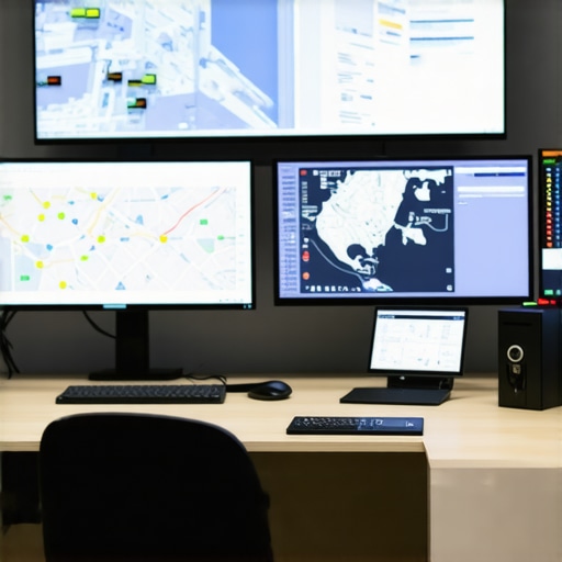 Dispatch Center Managing Reservations Modern dispatch center managing hourly reservations with integrated software and hardware systems