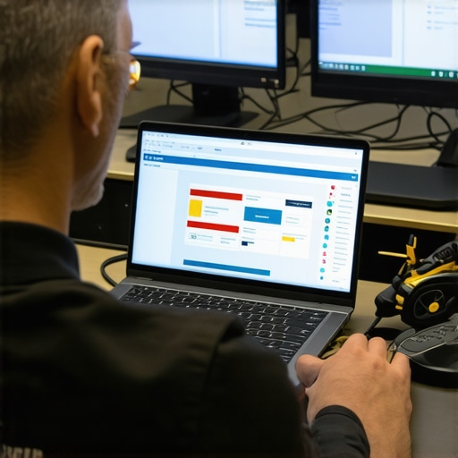 Managing Reservation Tools Person overseeing reservation systems on screens to ensure safety and punctuality