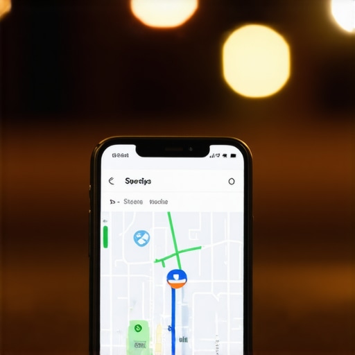 A smartphone screen showing a map with live GPS tracking of a ride-share vehicle.
