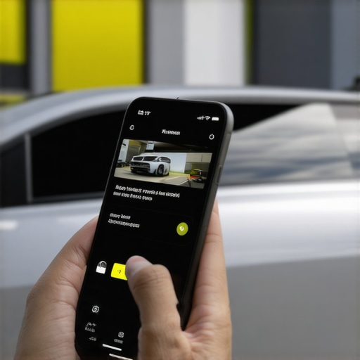 Secure and Punctual Ride Booking A smartphone displaying a ride-hailing app with live tracking and safety indicators.