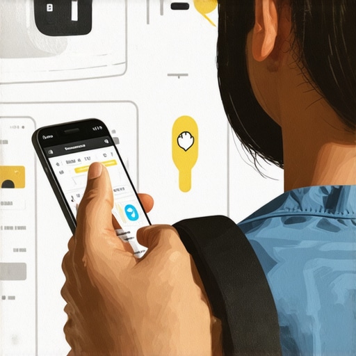 Person using a smartphone to monitor a ride with live GPS Tracking