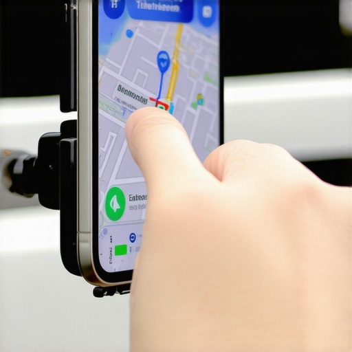 Close-up of a smartphone mounted in a car holder with navigation apps open, ready for a punctual reservation.
