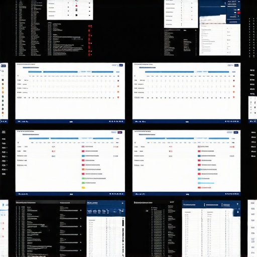 A busy office setup with multiple monitors displaying traffic, scheduling, and safety checks for hourly reservations.