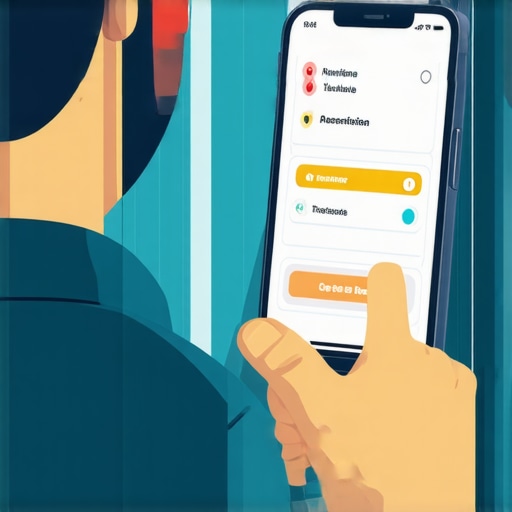 Person customizing reservation time with traffic and safety data on smartphone
