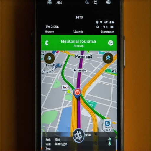 GPS device and smartphone displaying traffic maps, symbolizing maintenance and tool reliability for reservations