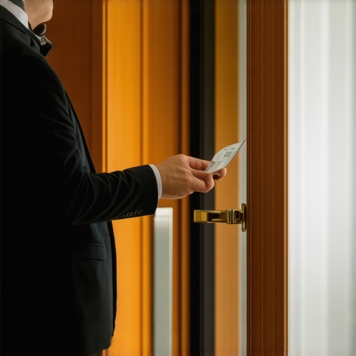 Driver with car keys verifying passenger identity at hotel