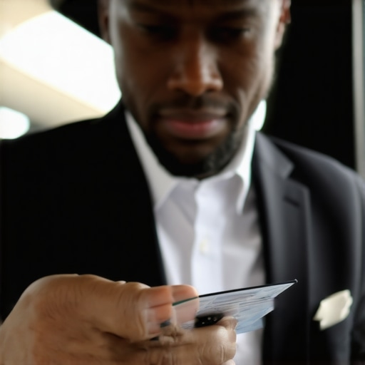 Driver verifying passenger and vehicle details Professional driver checking ID and license plate before pickup
