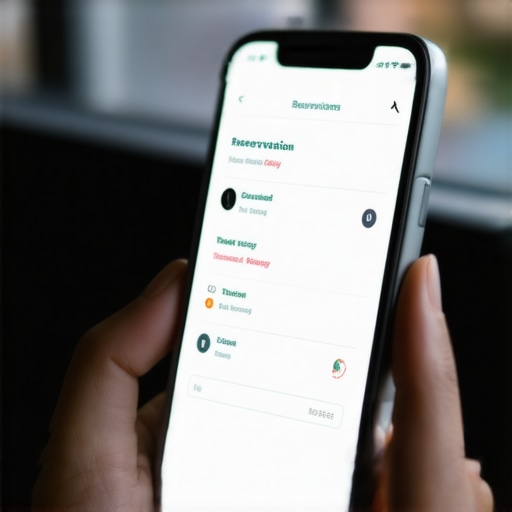 Person reviewing reservation details and live vehicle status on smartphone screen.