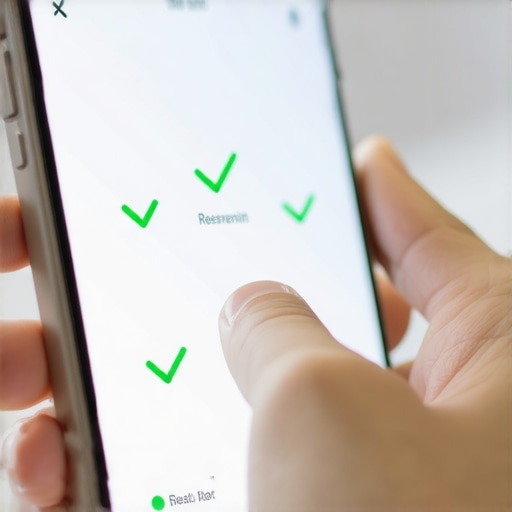 Person checking reservation app for system status