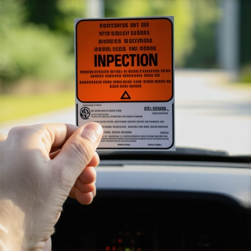 Why I Always Check the Vehicle’s Inspection Sticker Before Sitting Down
