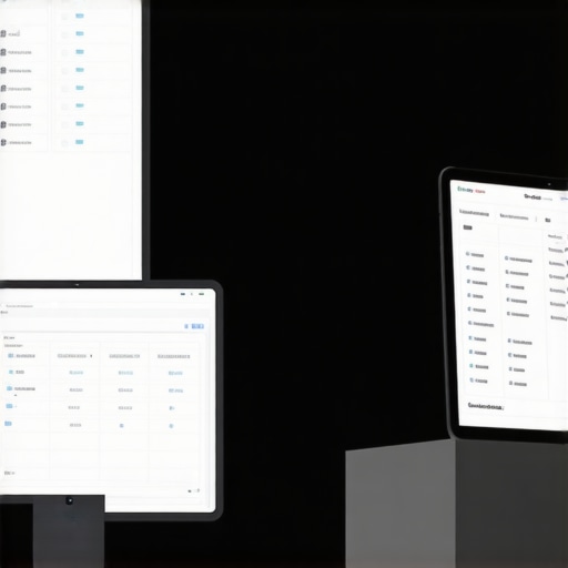 A professional using diagnostic equipment and reservation software for fleet maintenance