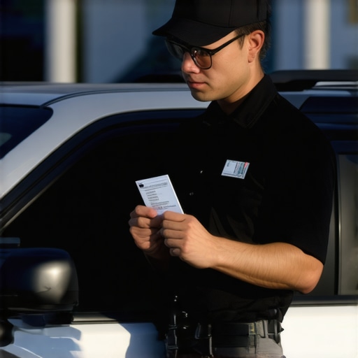 Driver matching ID to vehicle details during pre-ride check.
