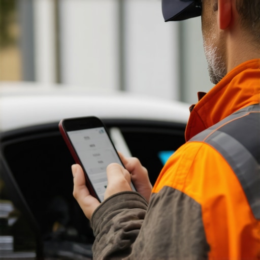 Driver Verification and Safety Check Driver using a secure app to verify reservation details for safety and punctuality