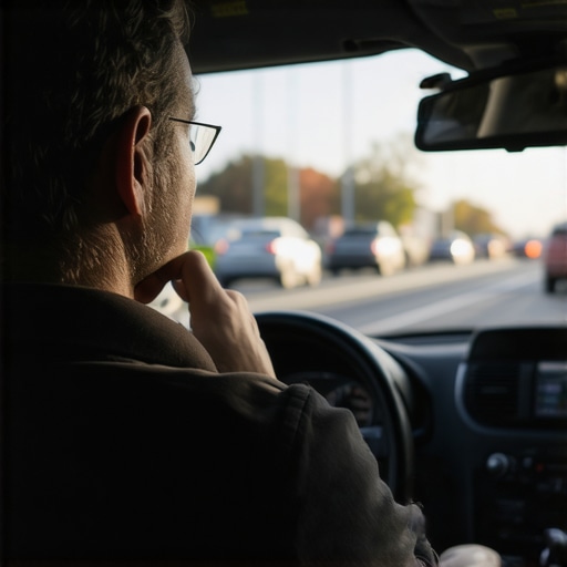 Passenger politely requesting a route change from the driver during a city drive.
