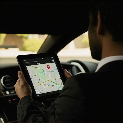 Driver monitoring reservations using digital tools in a luxury car