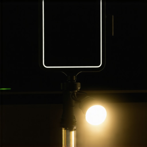 Portable mirror and flashlight used for verification during ride pickups.