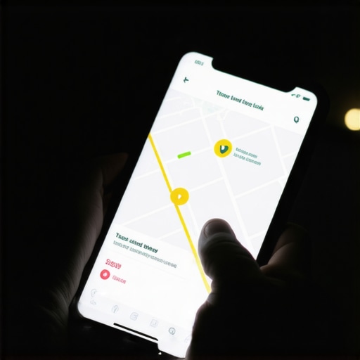 Person setting up privacy-focused location sharing on mobile