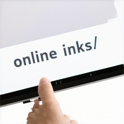 Hand pointing at a laptop screen displaying a potentially fake reservation link.