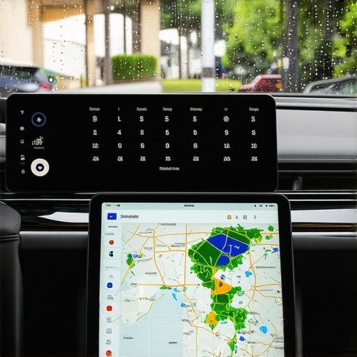 Professional chauffeur dashboard with calendar sync and weather radar