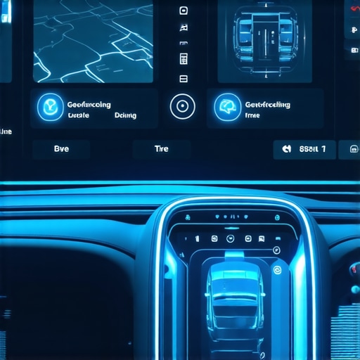 Close-up of a professional vehicle tracking and maintenance dashboard in a private car.