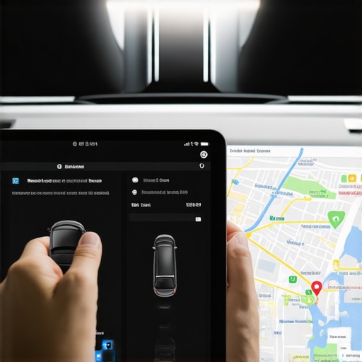 Professional using real-time GPS tracking for hourly transportation services