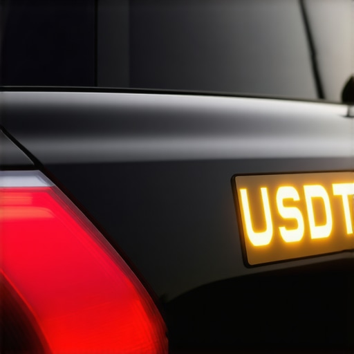 Checking Commercial DOT Decals Close-up of a commercial DOT registration number on a vehicle door.