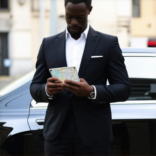 A professional driver ensuring punctuality using local expertise and digital navigation tools