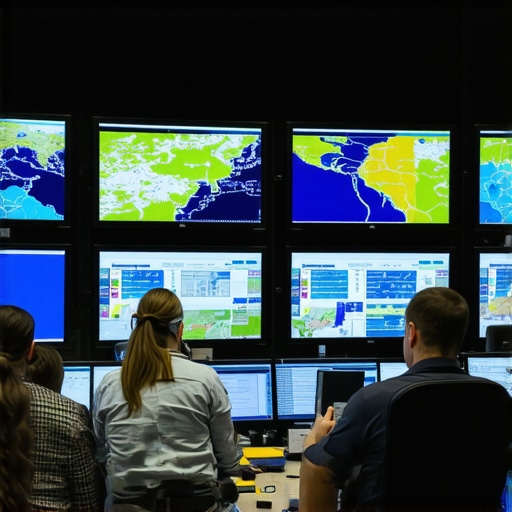 Professional dispatchers monitoring real-time vehicle locations and weather patterns for hourly car services.