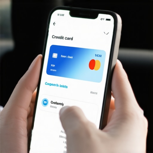 A smartphone showing a secure virtual credit card application for private transit bookings.