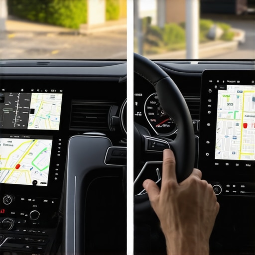 Modern and Traditional Navigation Tools A professional chauffeur using both digital and physical maps for maximum reliability