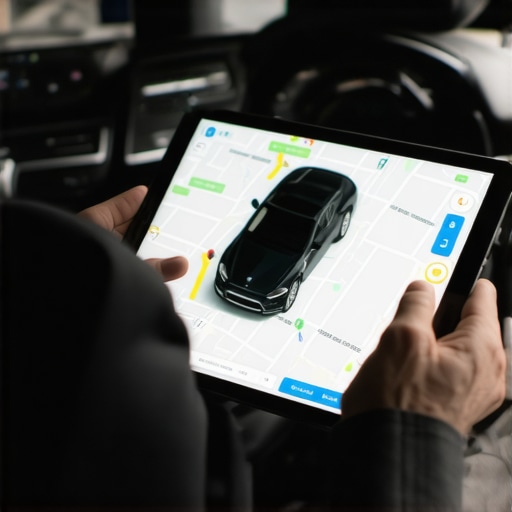 Real-time vehicle tracking dashboard for professional car services.