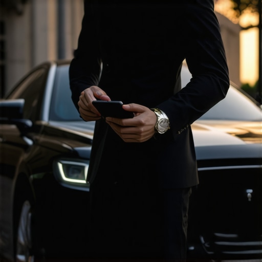 A professional driver ensuring an on-time arrival for a luxury hourly booking.
