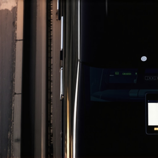 Visual verification of a luxury commercial vehicle and chauffeur terminal