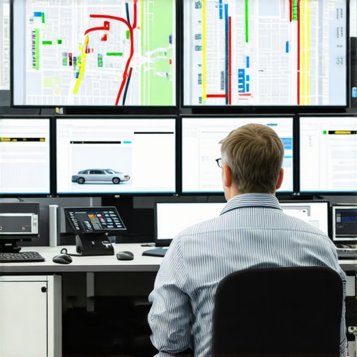 A human dispatcher using advanced traffic data to ensure on-time vehicle arrivals.