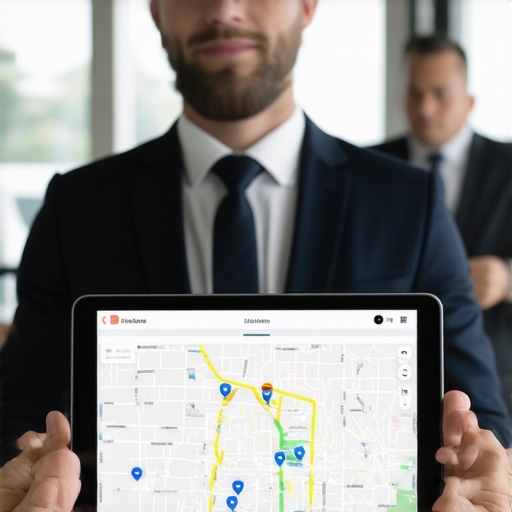 Professional Dispatch vs AI Navigation A human dispatcher monitoring multiple vehicle routes for a private car service to ensure punctuality.