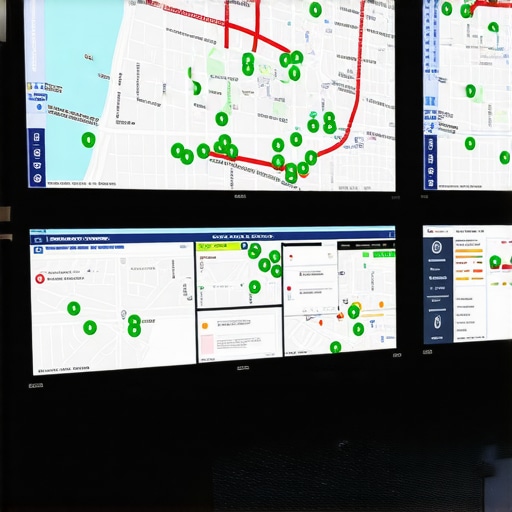 Professional Logistics Command Center Dashboard Real-time GPS tracking and weather monitoring interface for hourly fleet management
