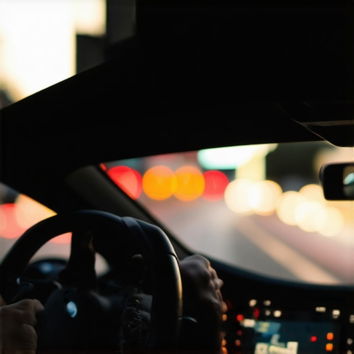 Close-up of professional GPS hardware in a private car