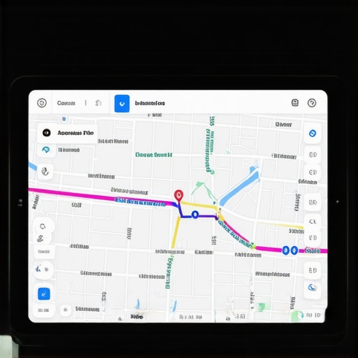 A high-tech dashboard displaying real-time tracking and safety data for a private driver.