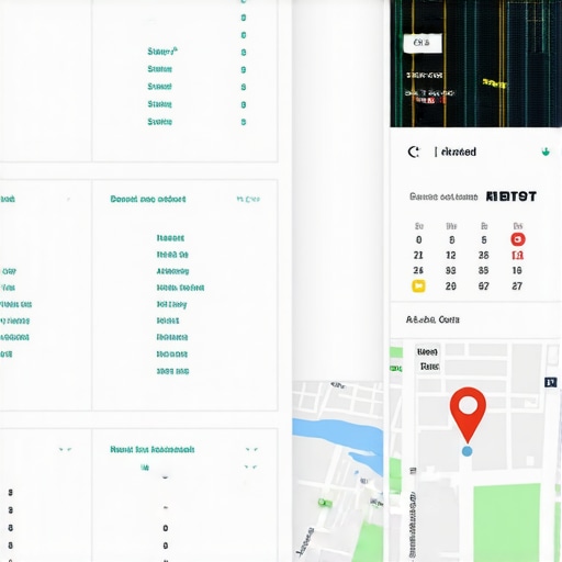 A digital interface showing flight tracking and calendar synchronization for secure travel planning.