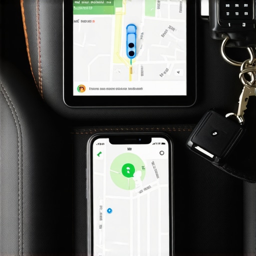 Digital dashboard showing live tracking of a reserved car for on-time arrival