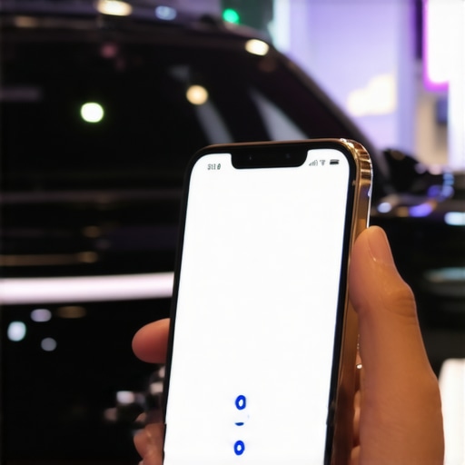 Secure Masked Communication for Hourly Chauffeur Service A smartphone displaying a masked phone call to a driver to protect passenger privacy during a luxury car reservation.