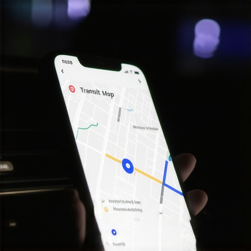 A smartphone showing a secure live tracking link inside a private car