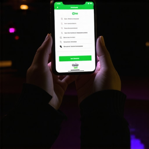Smartphone showing encrypted booking confirmation and driver verification badge