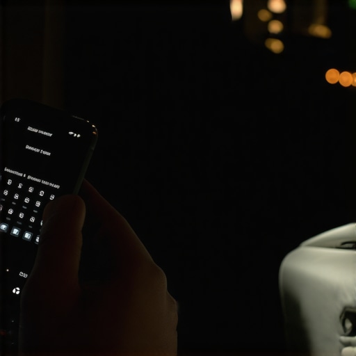 Smartphone on a leather car seat showing a synced chauffeur reservation calendar.