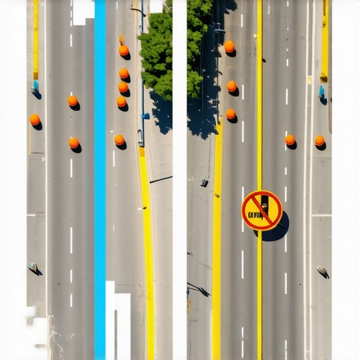 The difference between GPS estimates and real-world road conditions A comparison showing why digital arrival times can be inaccurate due to real-life traffic and construction.