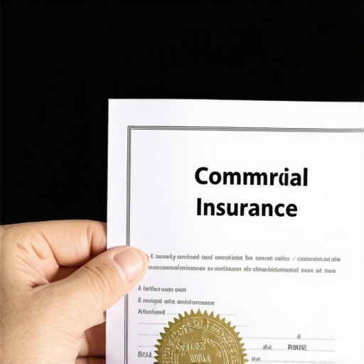 Verifying commercial insurance documents for safety A driver presenting a valid commercial insurance policy to a passenger for verification.